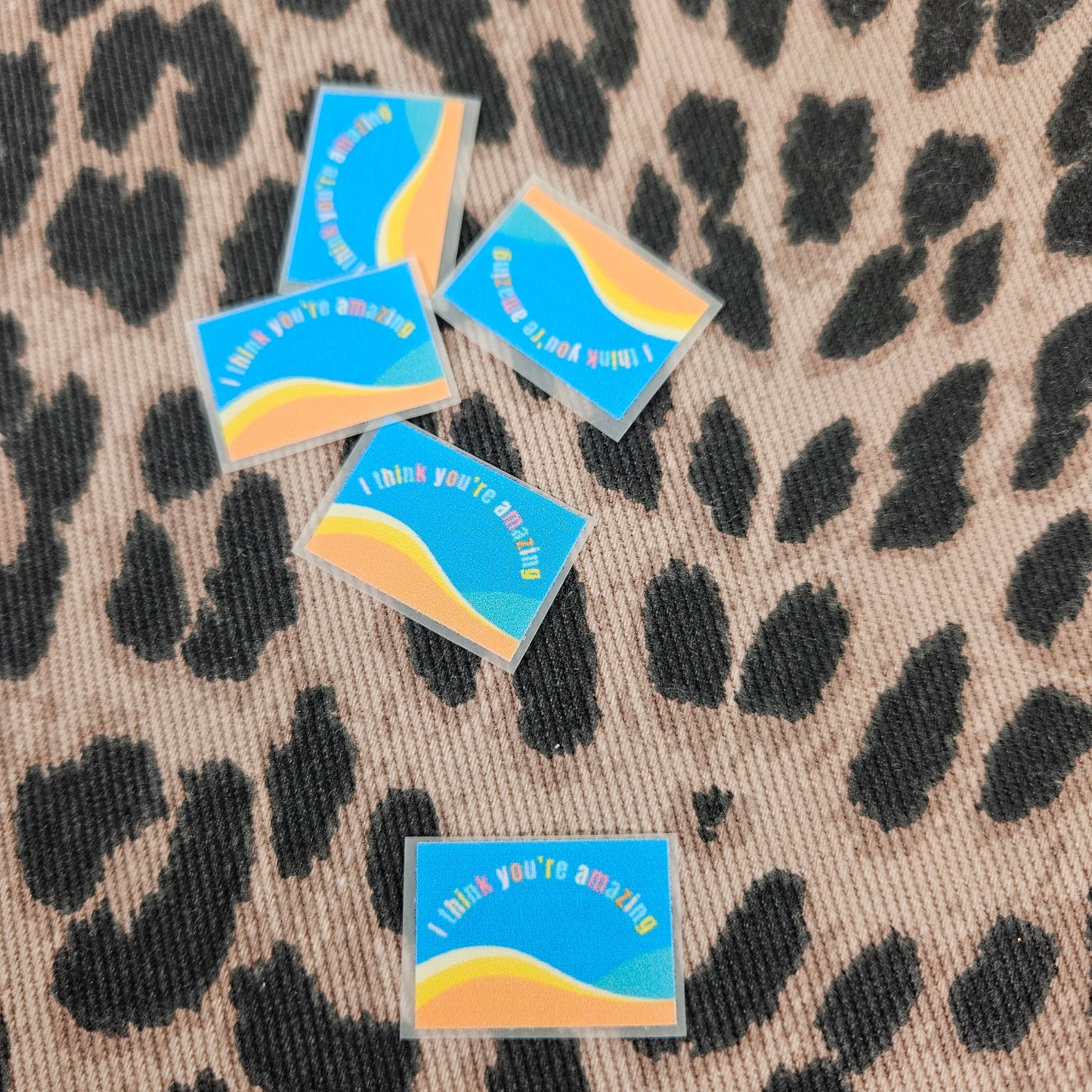 Iron-On Labels| I Think You're Amazing | Pack of 5