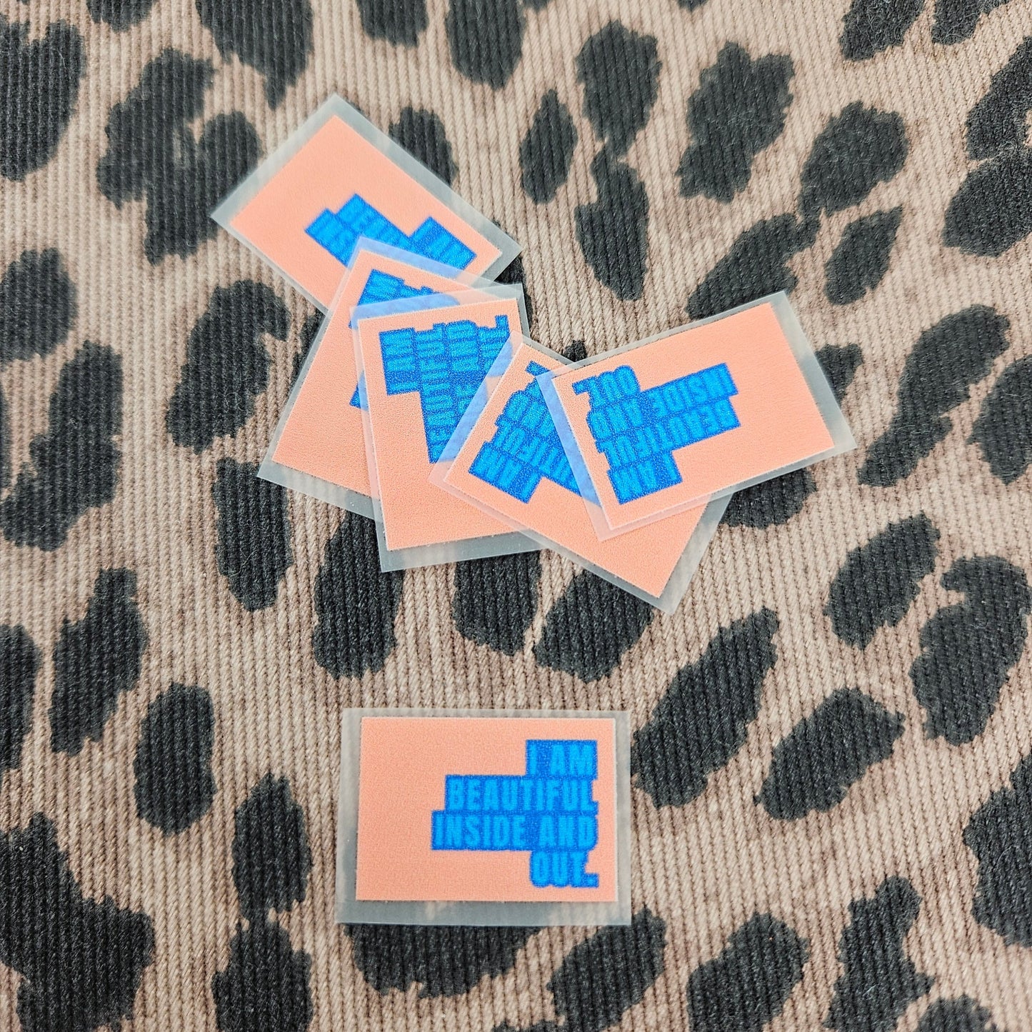 Iron-On Labels| I Am Beautiful Inside And Out | Pack of 5