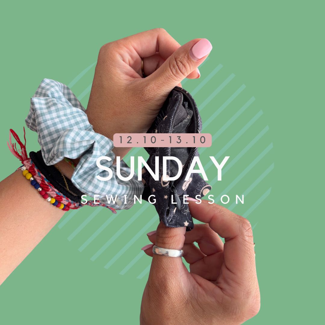 Sunday sewing lessons 12-16yrs (6 weeks)