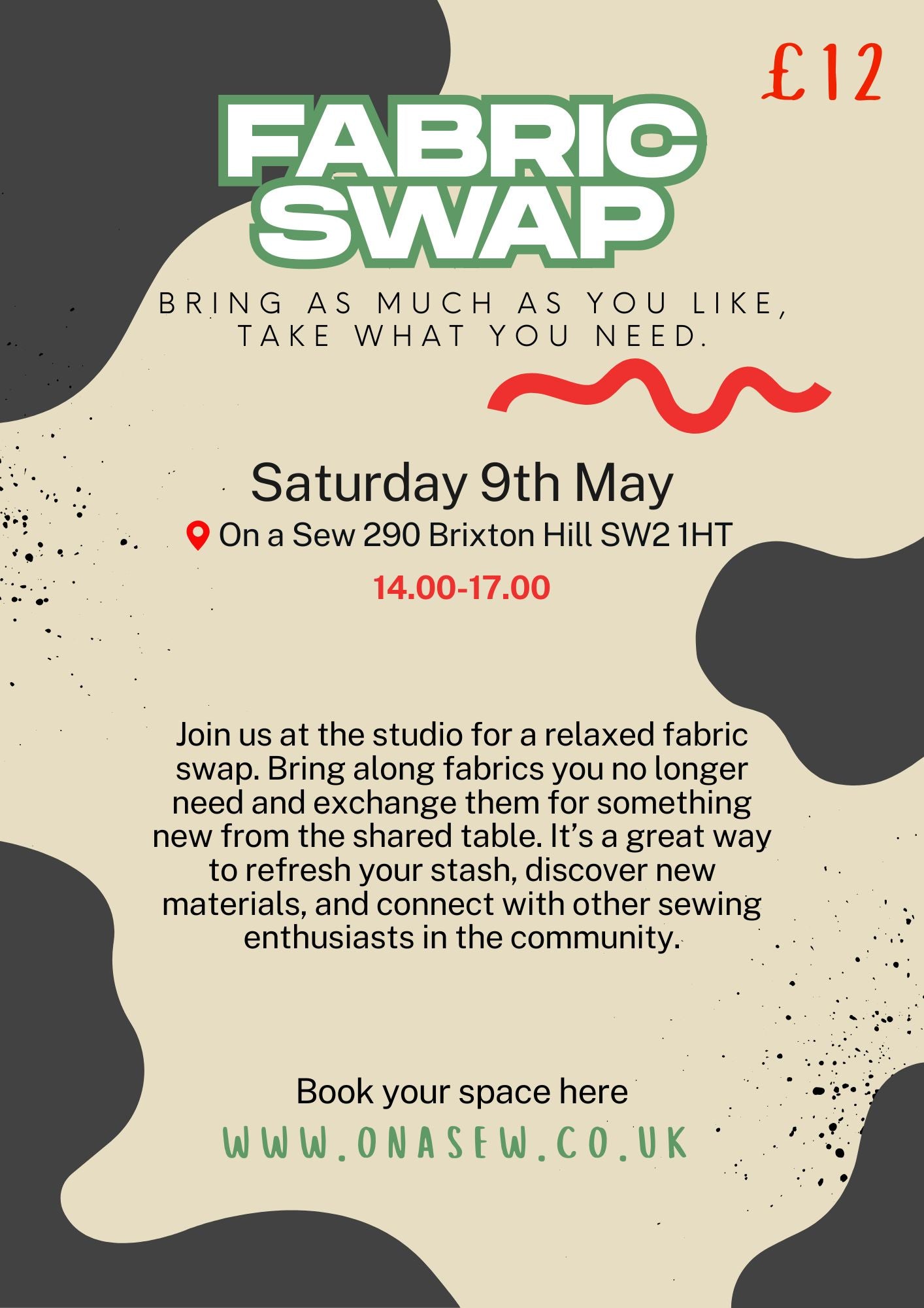 Fabric Swap & Social- 9th May