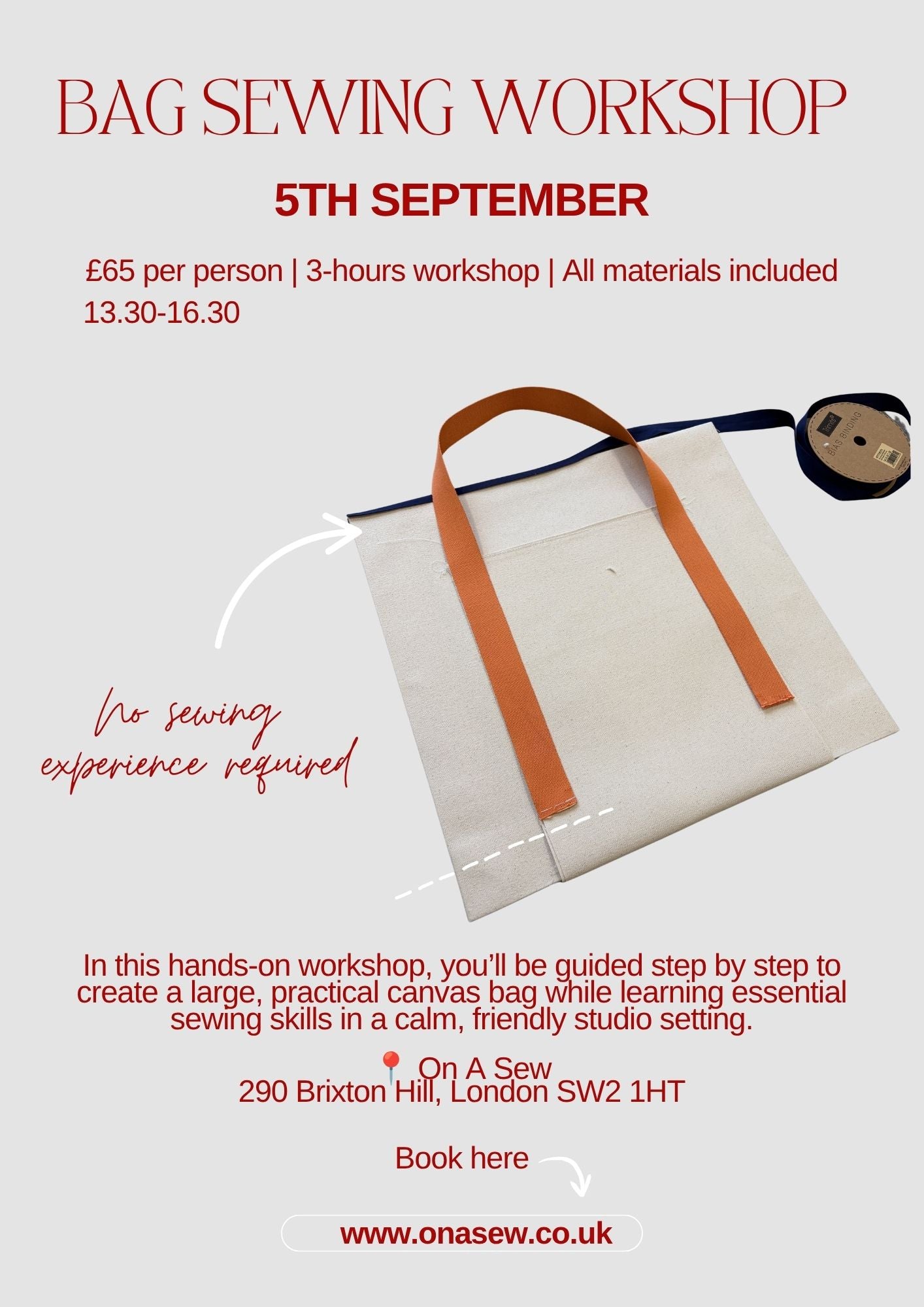 Simple tote for beginners - 5th September