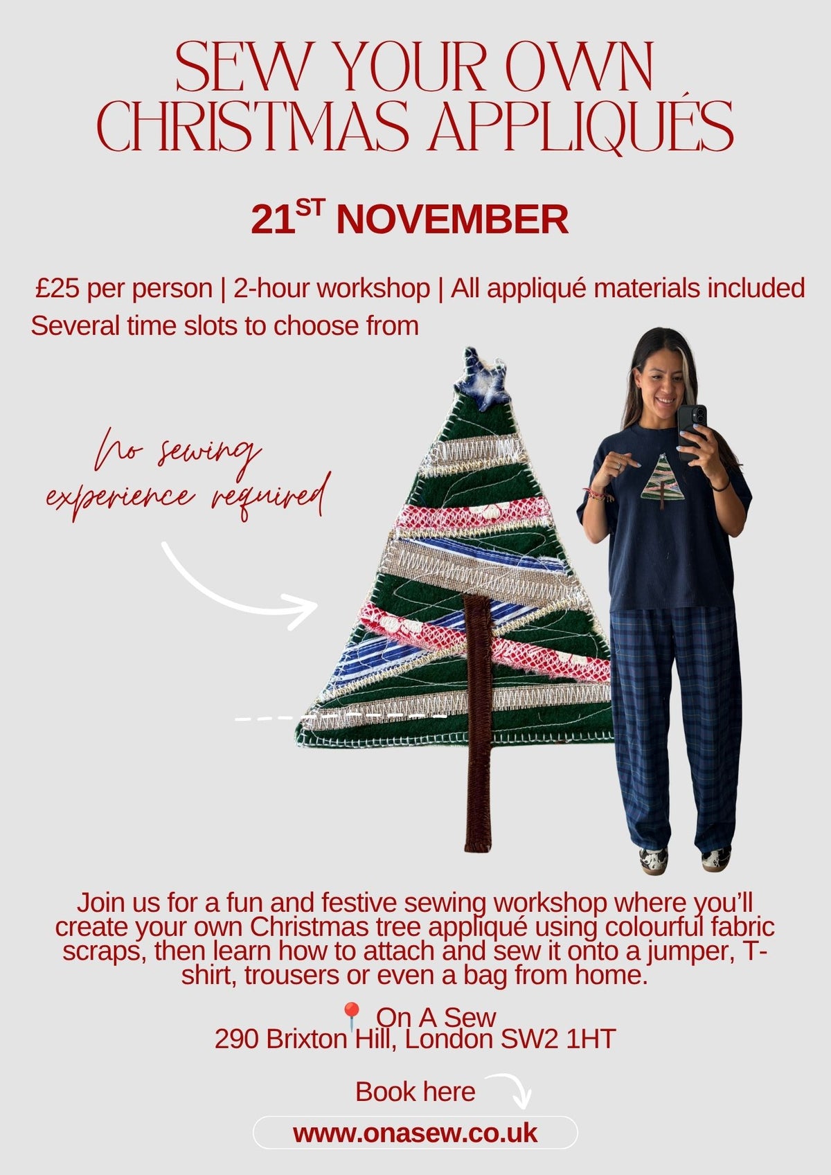 Sew Your Own Christmas Appliqués- 21st November