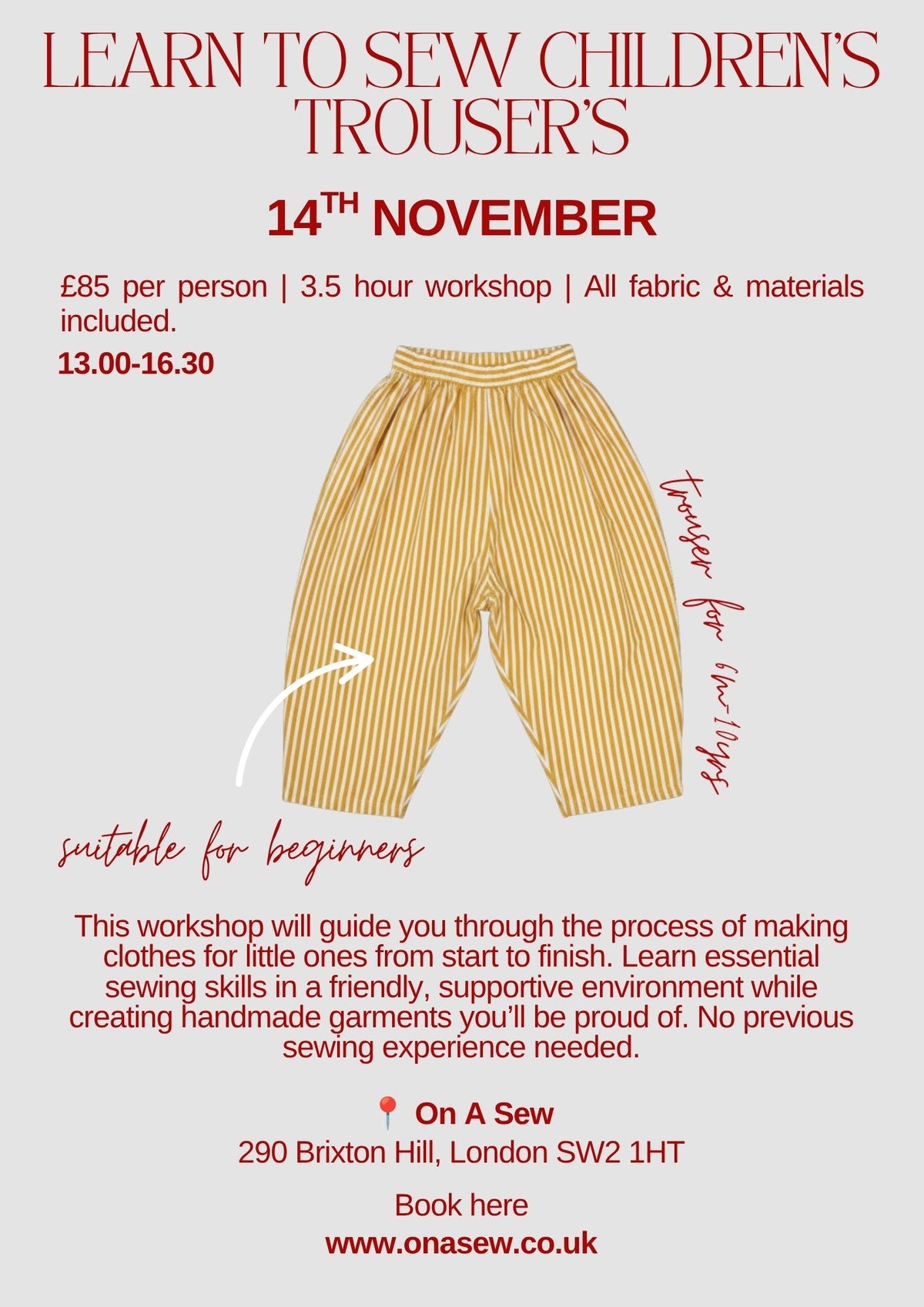 Learn to Sew Children’s Clothes