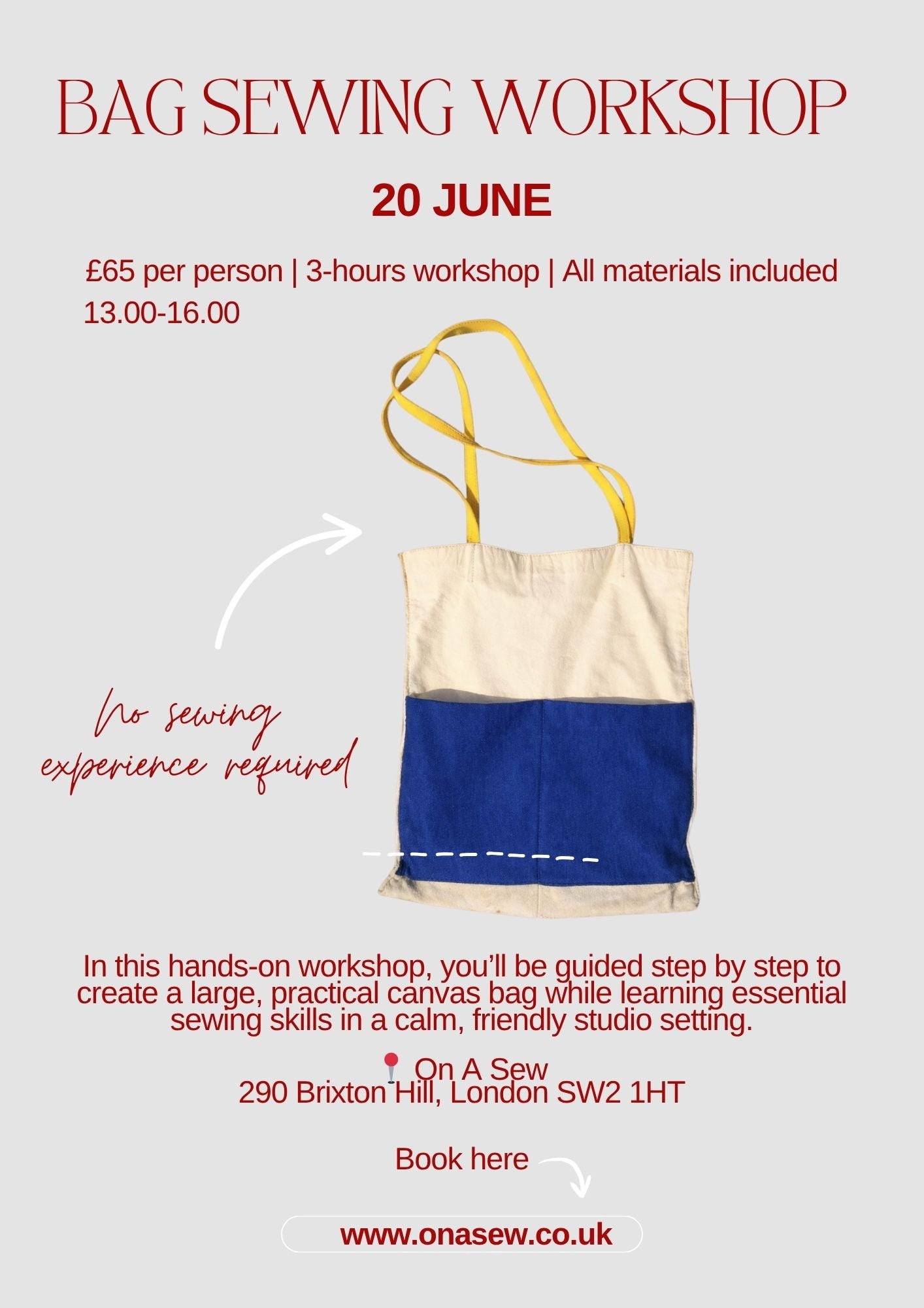 Simple tote for beginners - 20th June