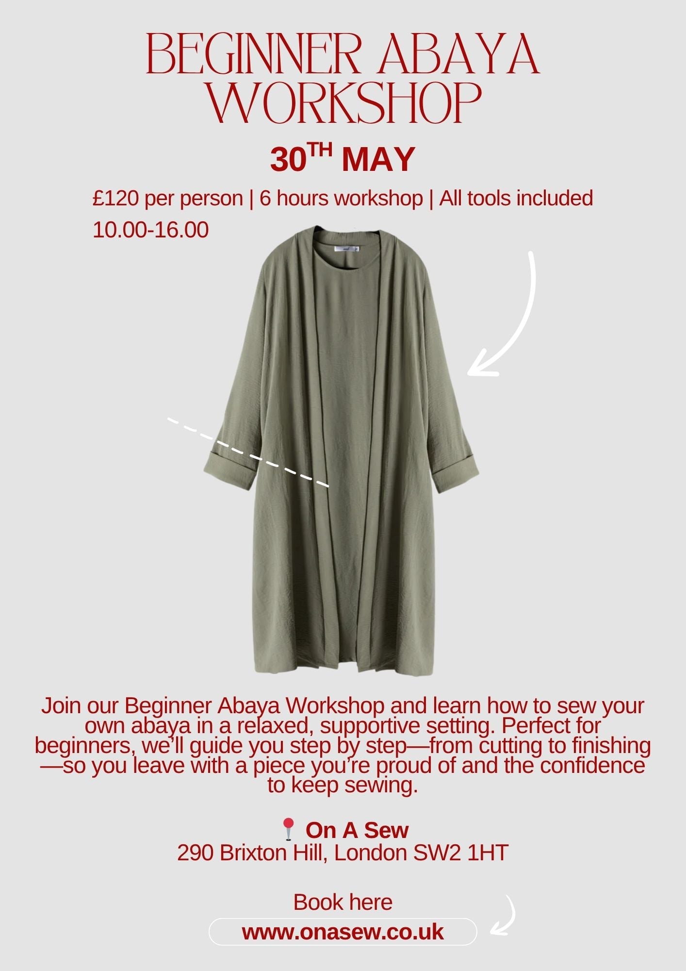 Beginner Abaya Workshop- 30th May