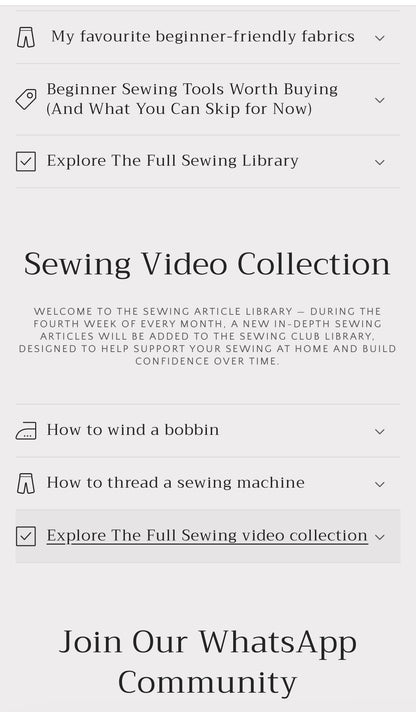 On A Sew Membership Club
