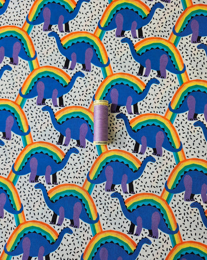 Rainbow dino- Cotton