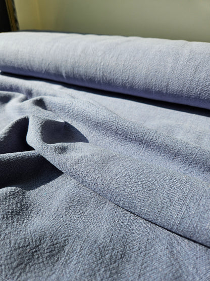 Stonewashed Linen Viscose- Denim