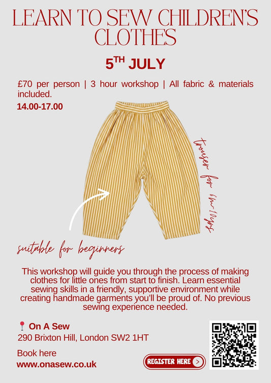 Learn to Sew Children’s Clothes