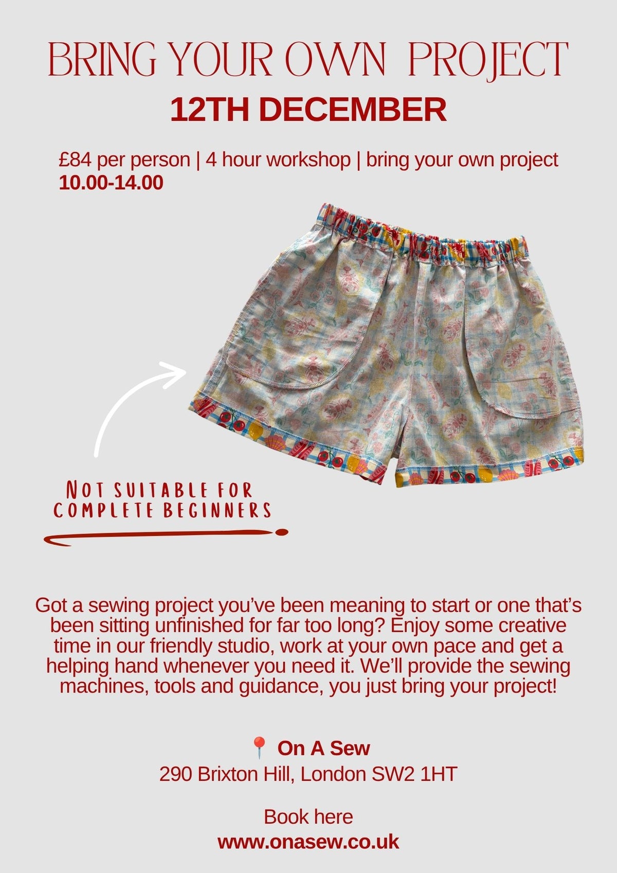 Sew Your Own Project - 12th December
