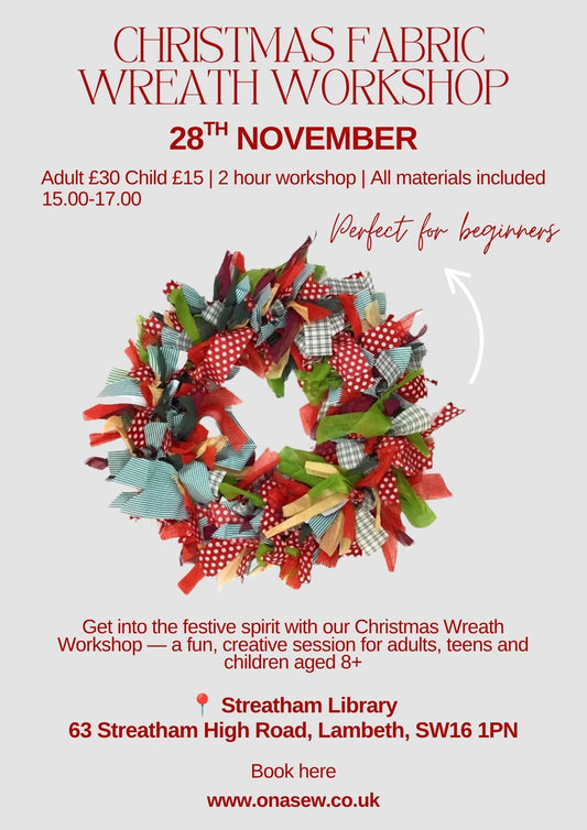 Community Christmas Wreath Workshop – Streatham Library  28th November