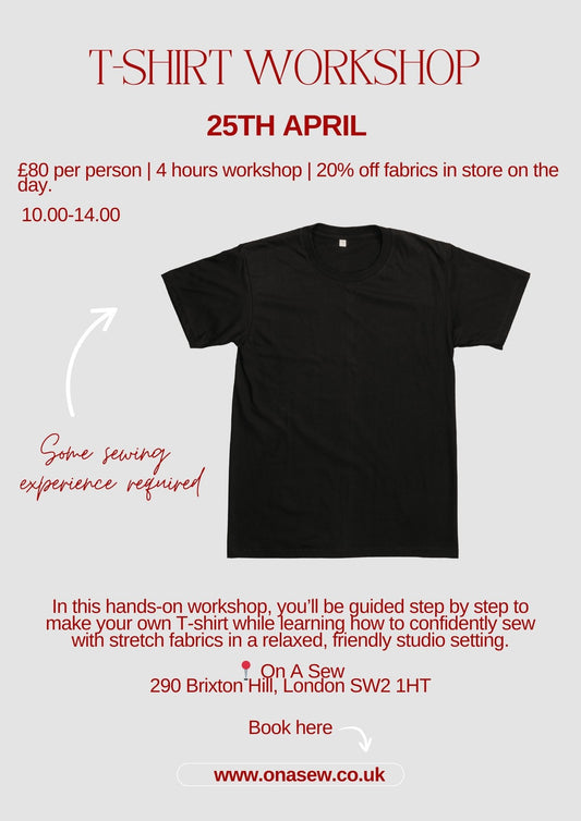 T-Shirt Sewing Workshop- 25th April