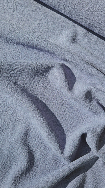 Stonewashed Linen Viscose- Denim