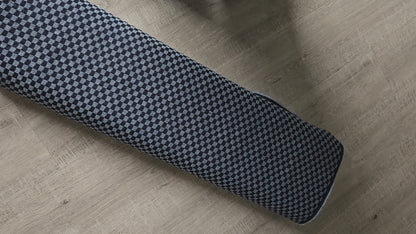 Checkboard Washed Denim Jacquard