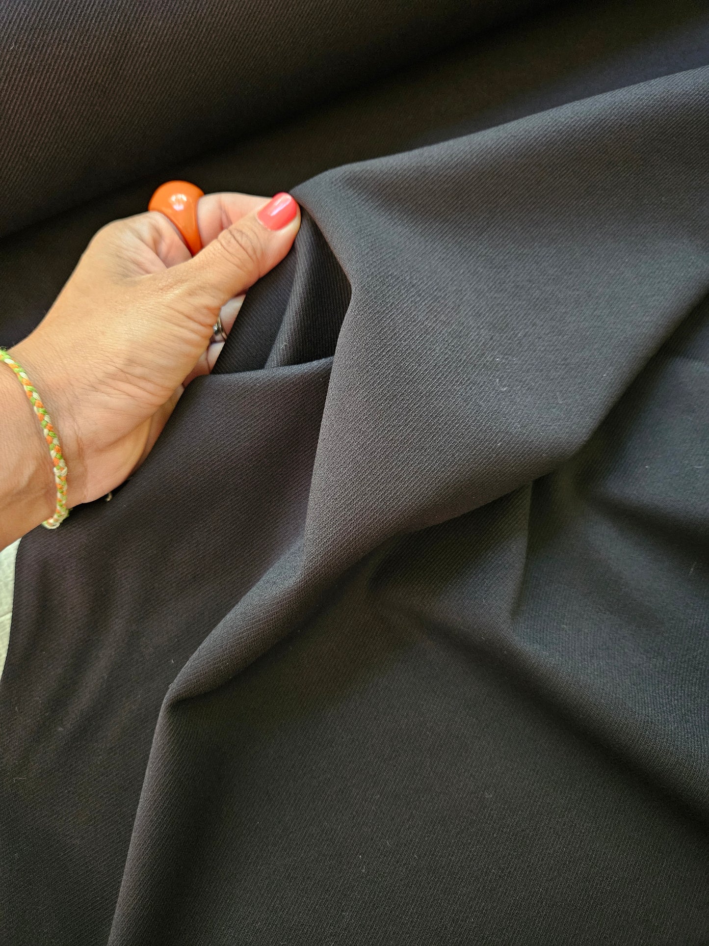 Twill Ponteroma- Black