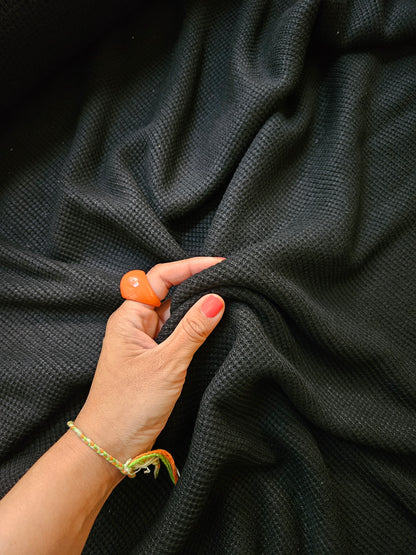 Teddy soft knit- Black