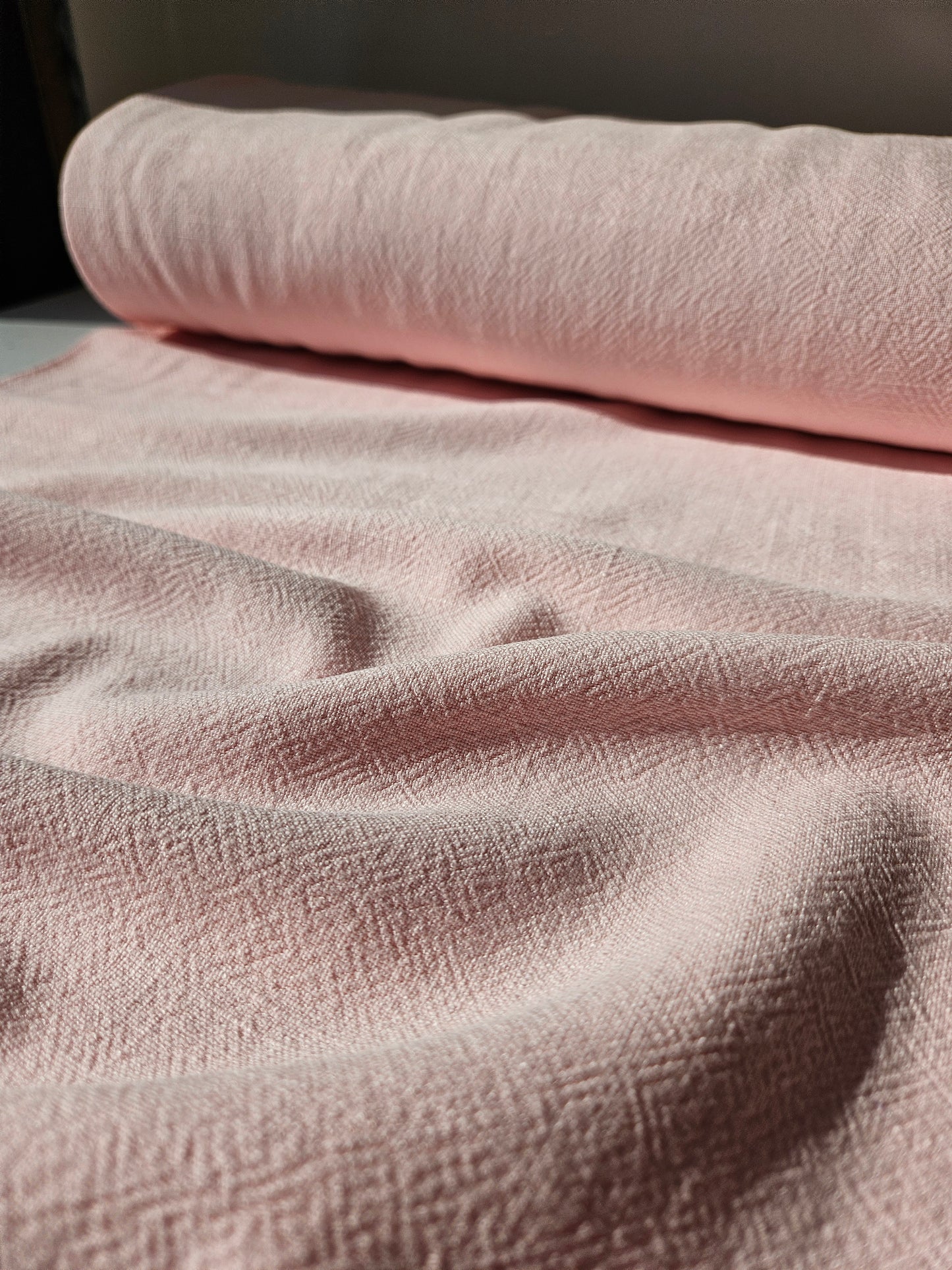 Stonewashed Linen Viscose - Pink