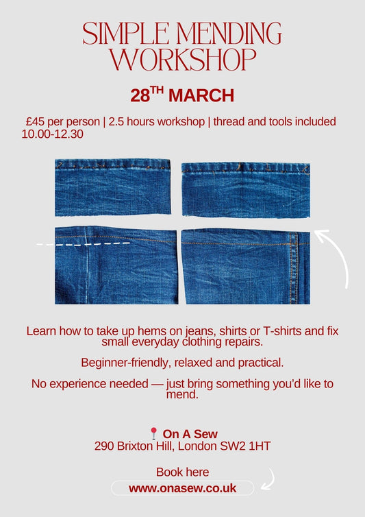 Simple Mending Workshop- 28th March