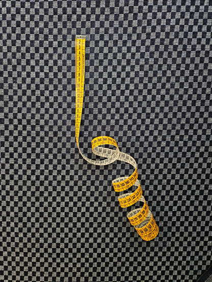 Checkboard Washed Denim Jacquard