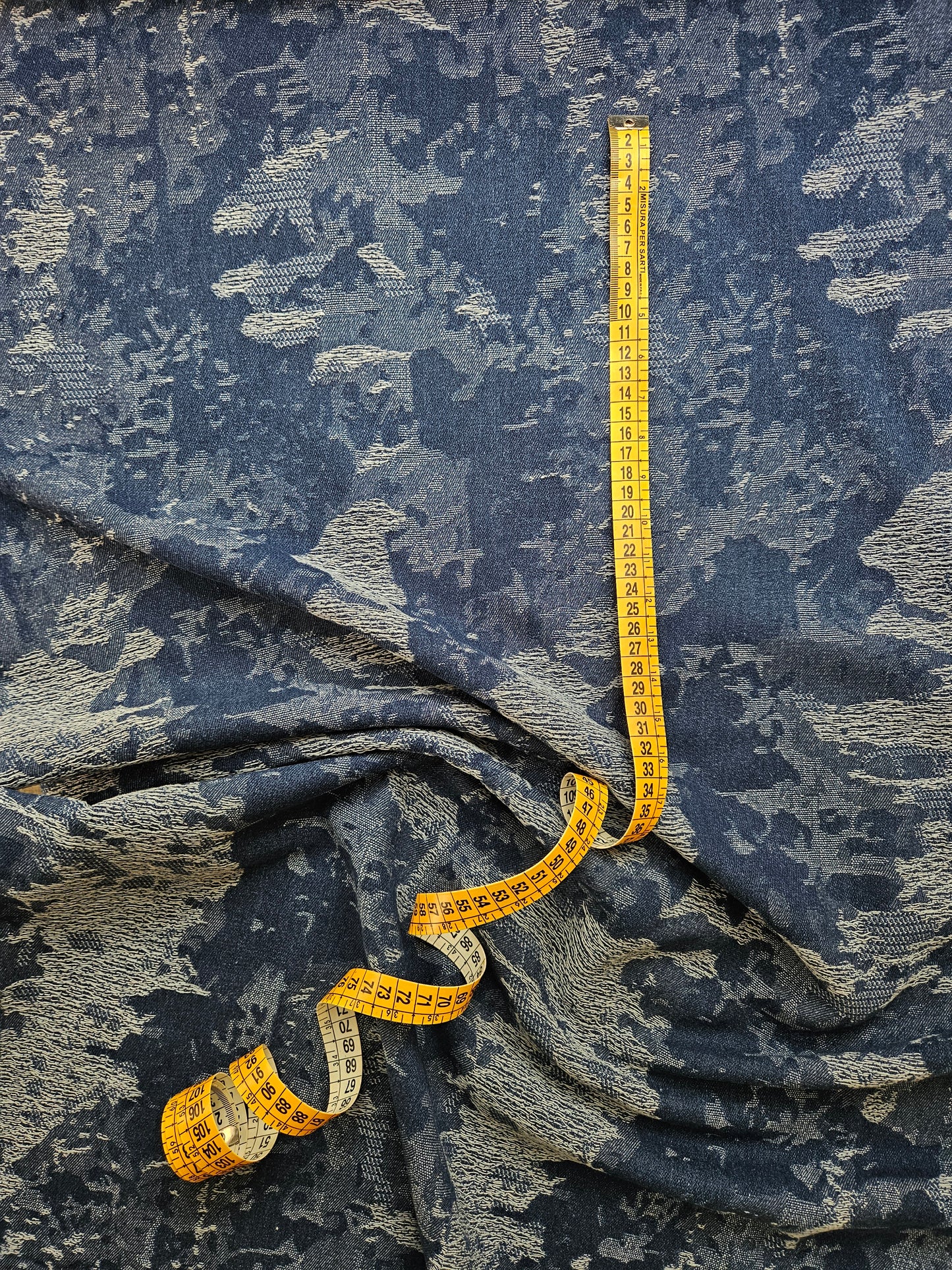 Ocean Washed Denim Jacquard